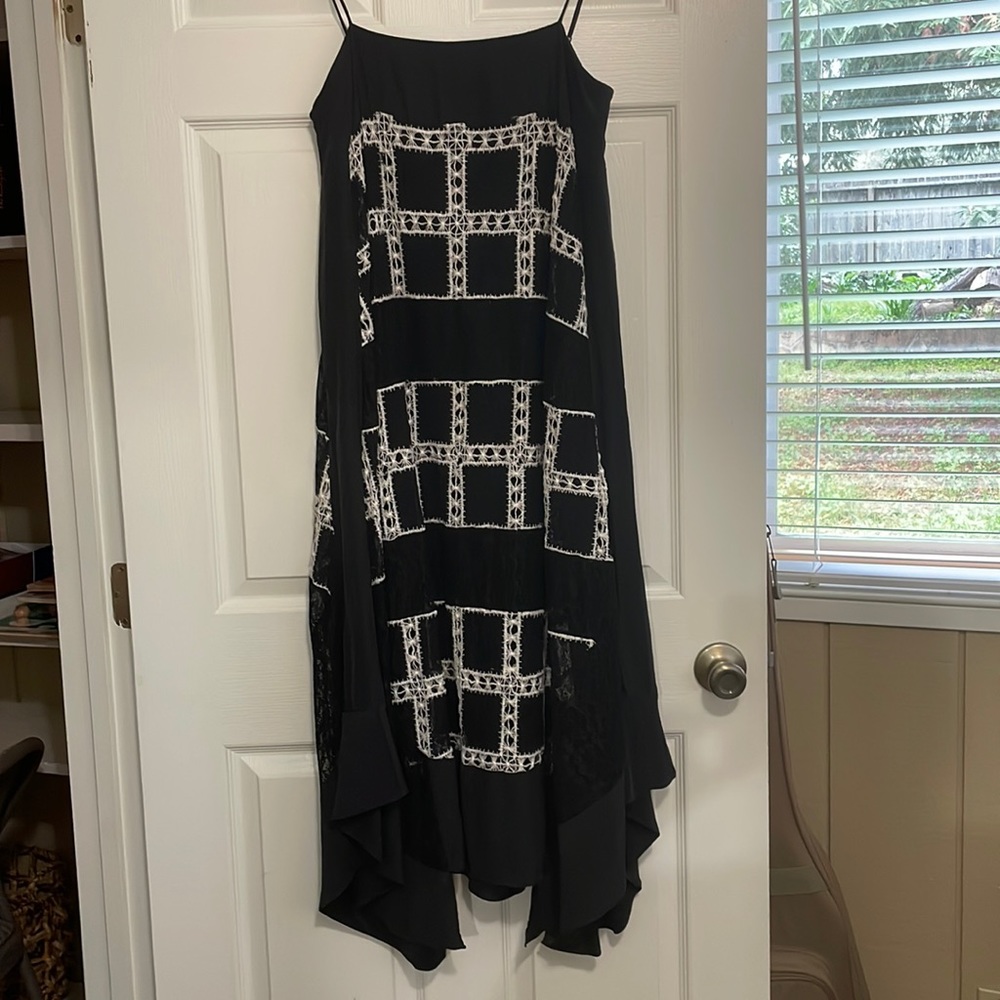 Elizabeth and James Black Lace Dress